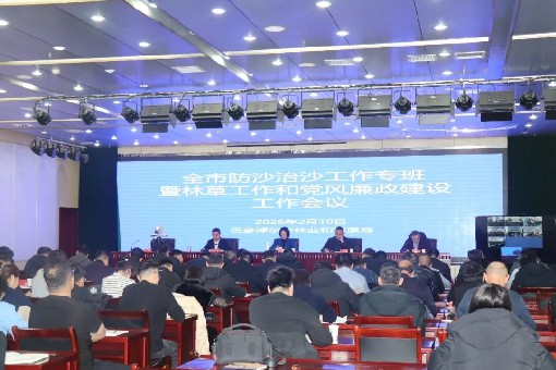 巴彦淖尔市防沙治沙工作专班暨林草工作和党风廉政建设工作会议召开