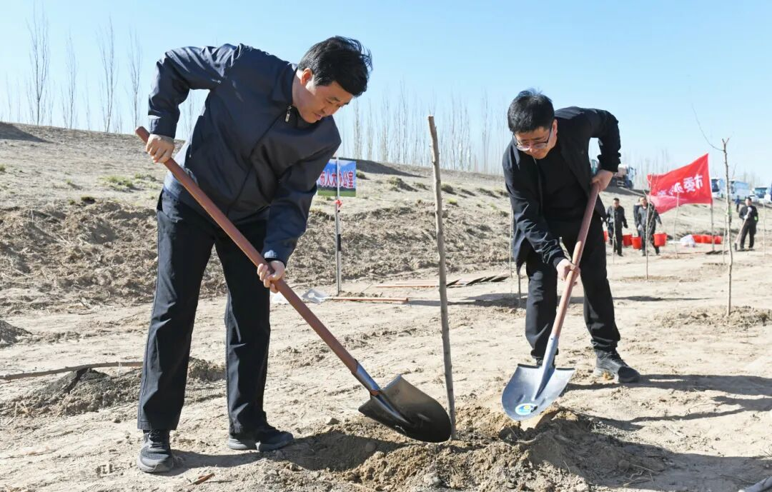 巴彦淖尔市全民义务植树大会战启动